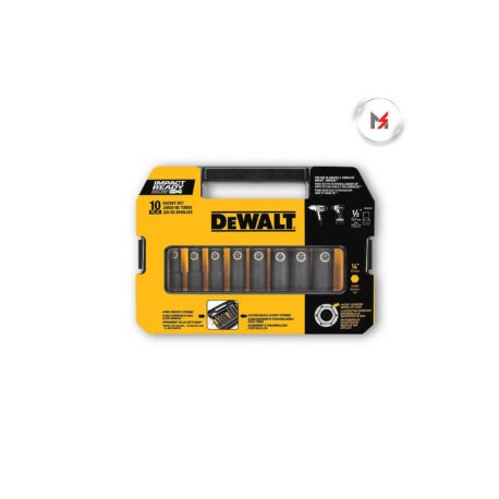 10 PZS. DE DADOS STANDAR IMPACTO 3/8″