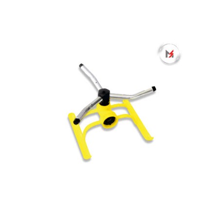 ASPERSOR METALICO GIRATORIO 3 BRAZOS BASE METALICA ESTACIONA